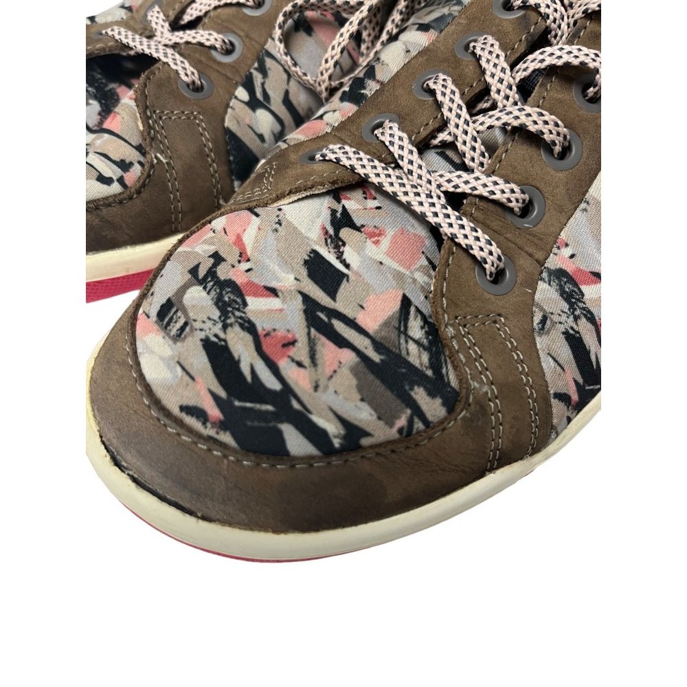Plae SIZE 8.5 WOMENS Prospect Rose Granite Tie Sneakers Pink Grey Taupe Beige - Picture 5 of 12